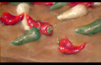 "Peppers on a Table"